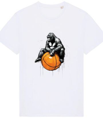 Black Marker Oversized Basketball Gorilla